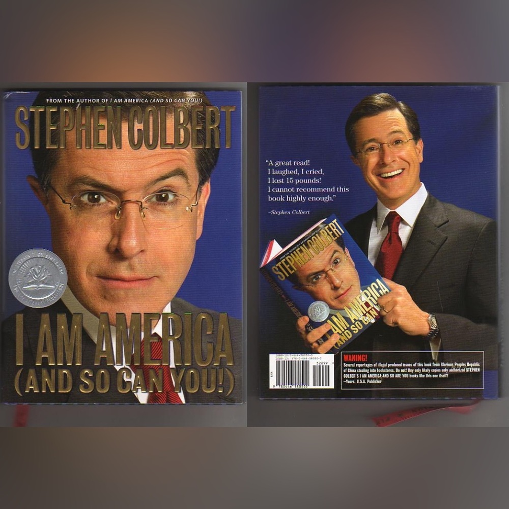 Stephen Colbert I AM AMERICA (AND SO CAN YOU!) Hard Cover Book